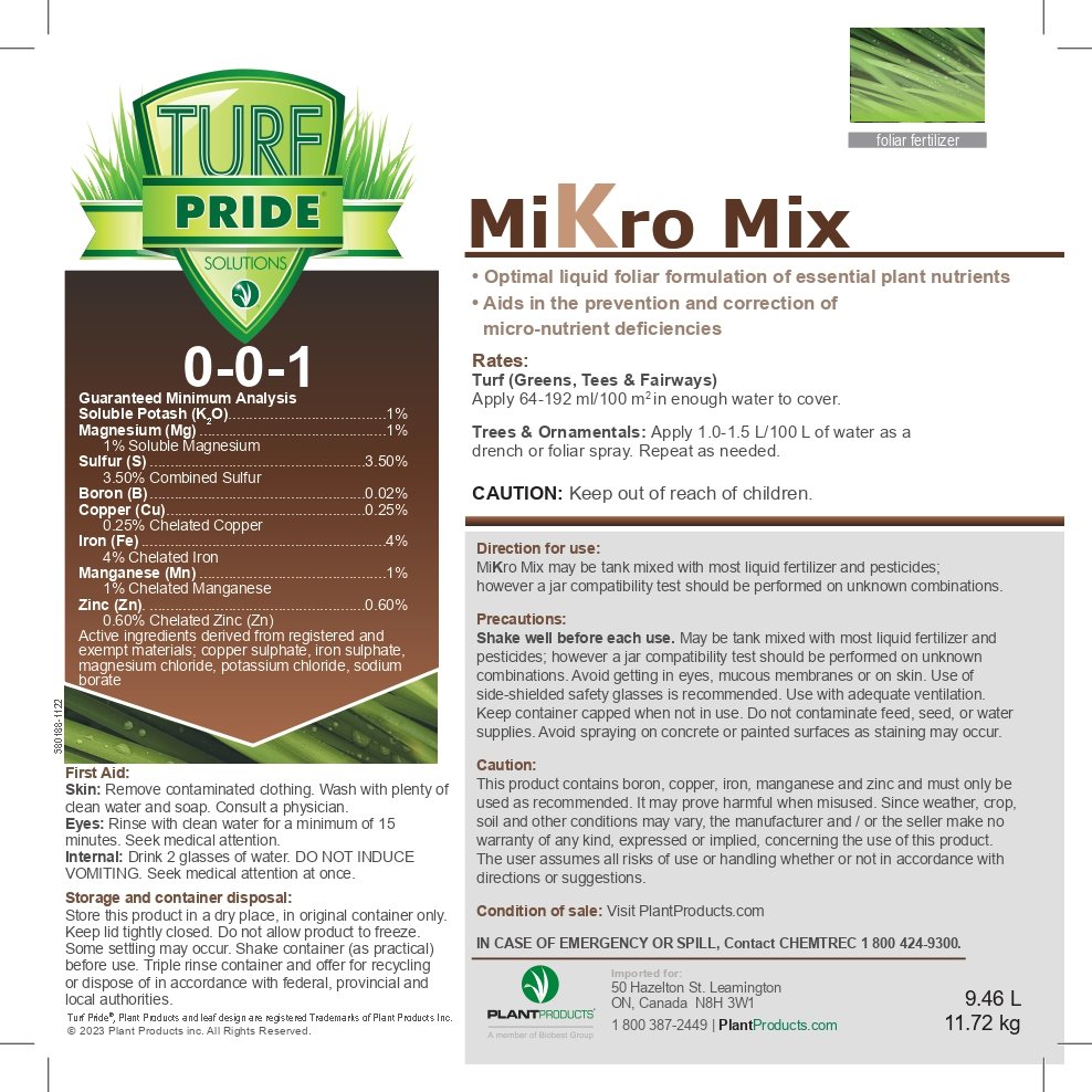 0-0-1 Mikro Mix (Iron Supplement)